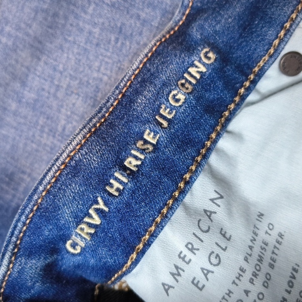sac702🦅Curvy High Rise w/ 29" Inseam Jegging American Eagle - Picture 4 of 10